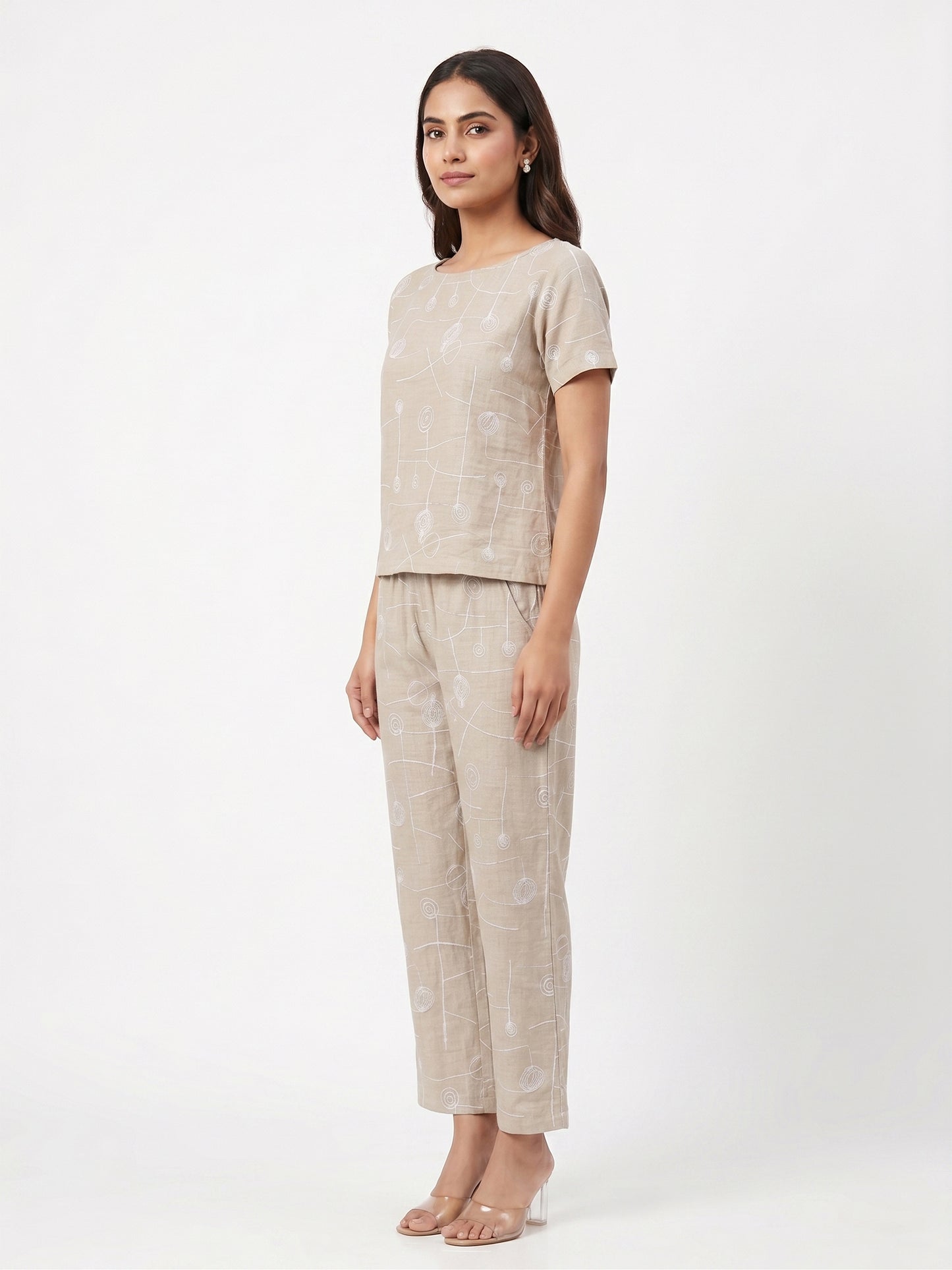 Fablush Women’s Cotton Rich Co-Ord Set | Resort Wear Lounge Set | Casual Summer Coord Set | FB14016