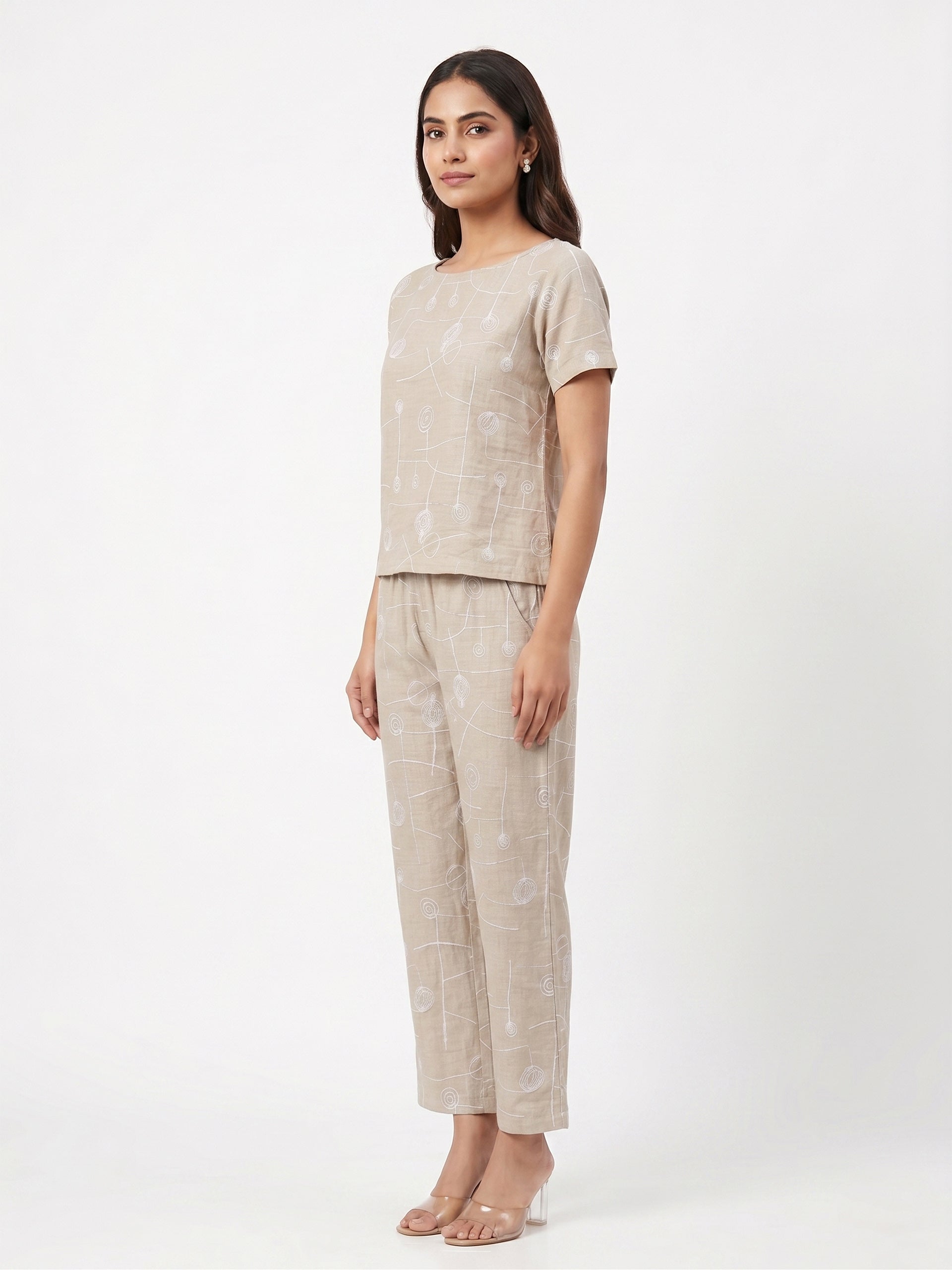 Fablush Women’s Cotton Rich Co-Ord Set | Resort Wear Lounge Set | Casual Summer Coord Set | FB14016