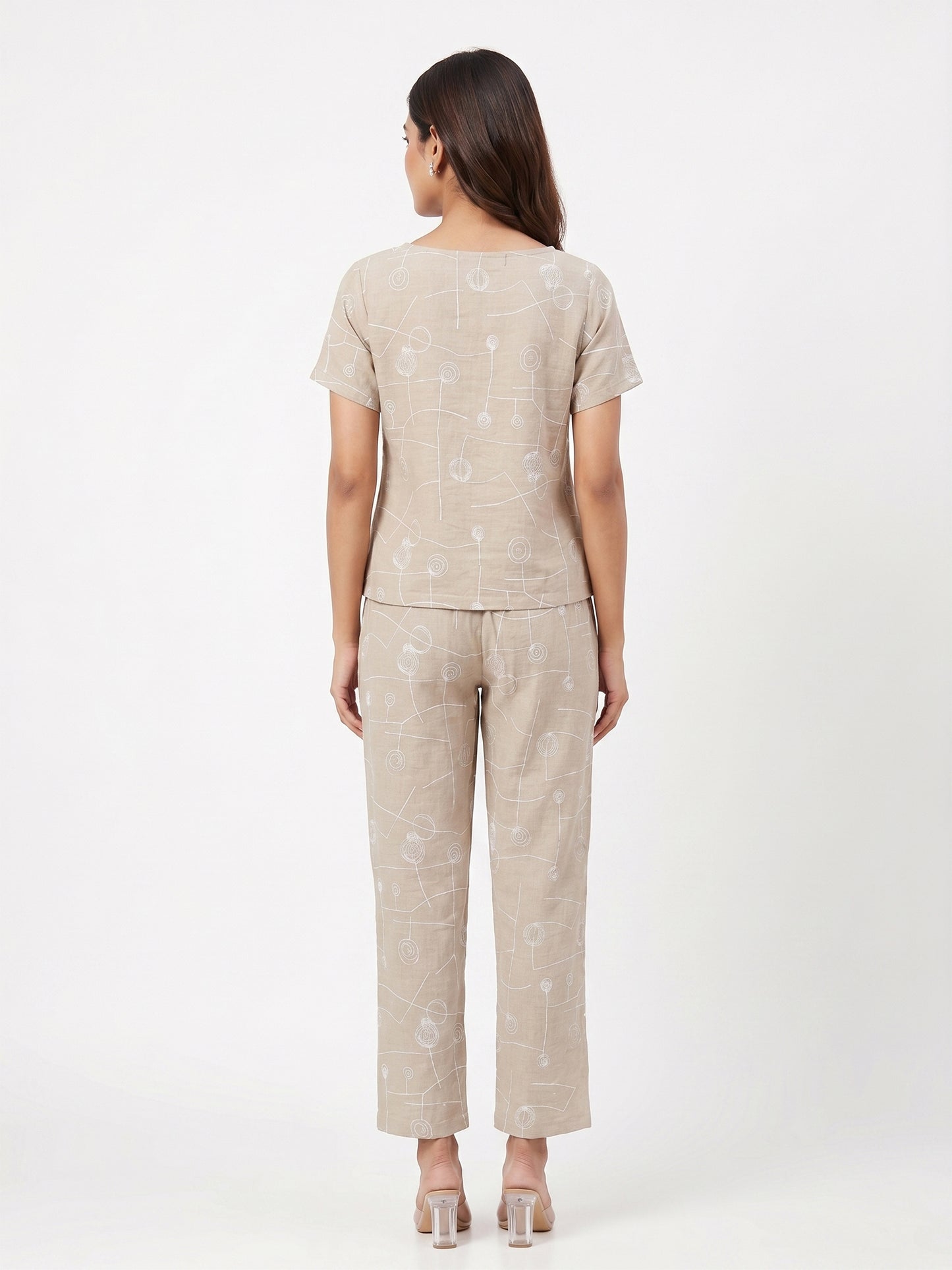 Fablush Women’s Cotton Rich Co-Ord Set | Resort Wear Lounge Set | Casual Summer Coord Set | FB14016