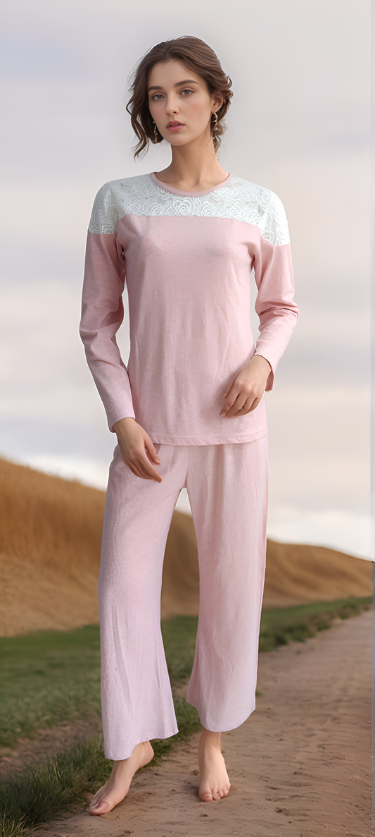 Fablush Pajama Set Full Sleeves Womens Nightwear | Fb14117