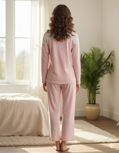 Fablush Women's Pajama Set Full Sleeves Nightwear | Fb14117