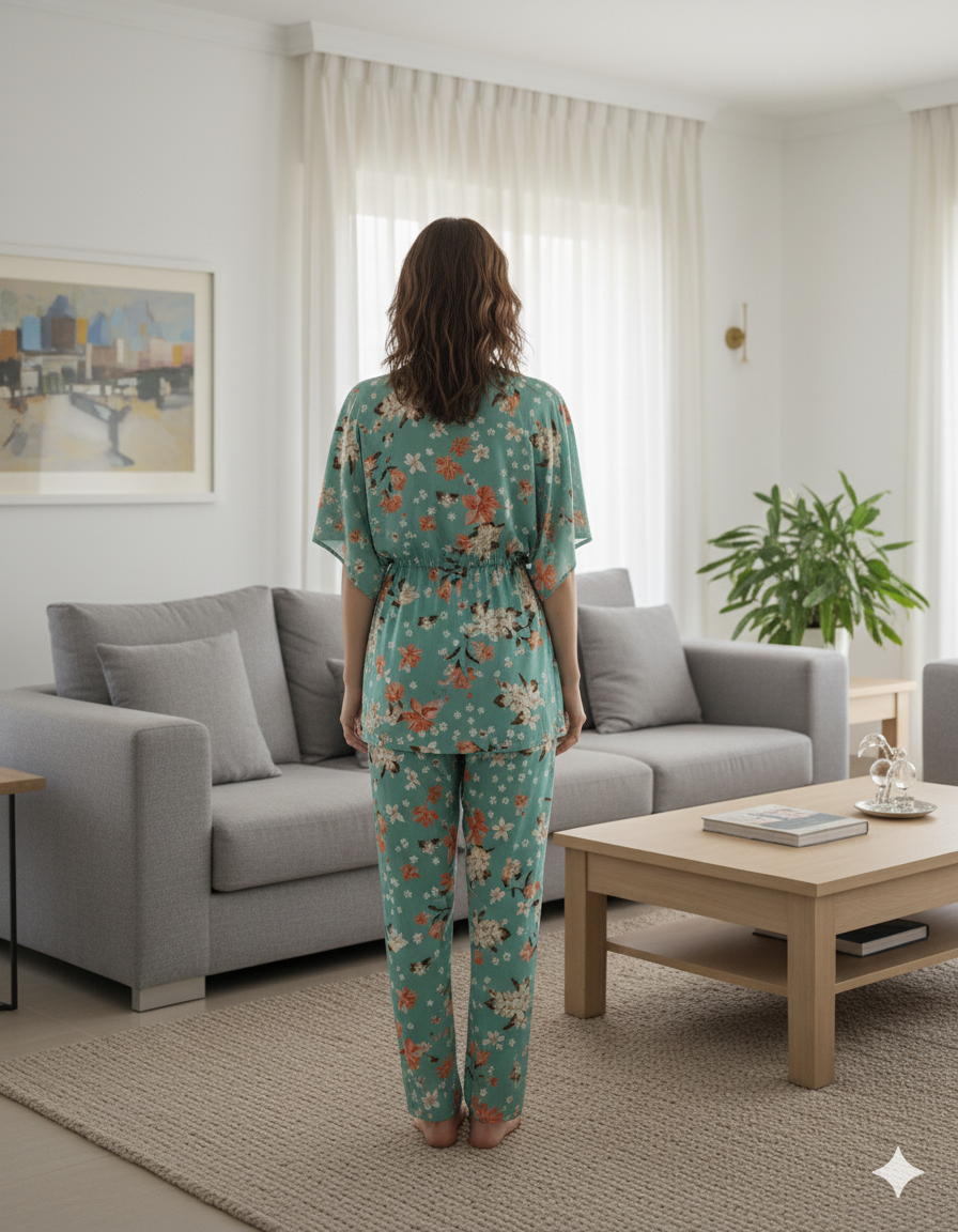 Fablush Women's Short Kaftan Nightwear | Fb15007