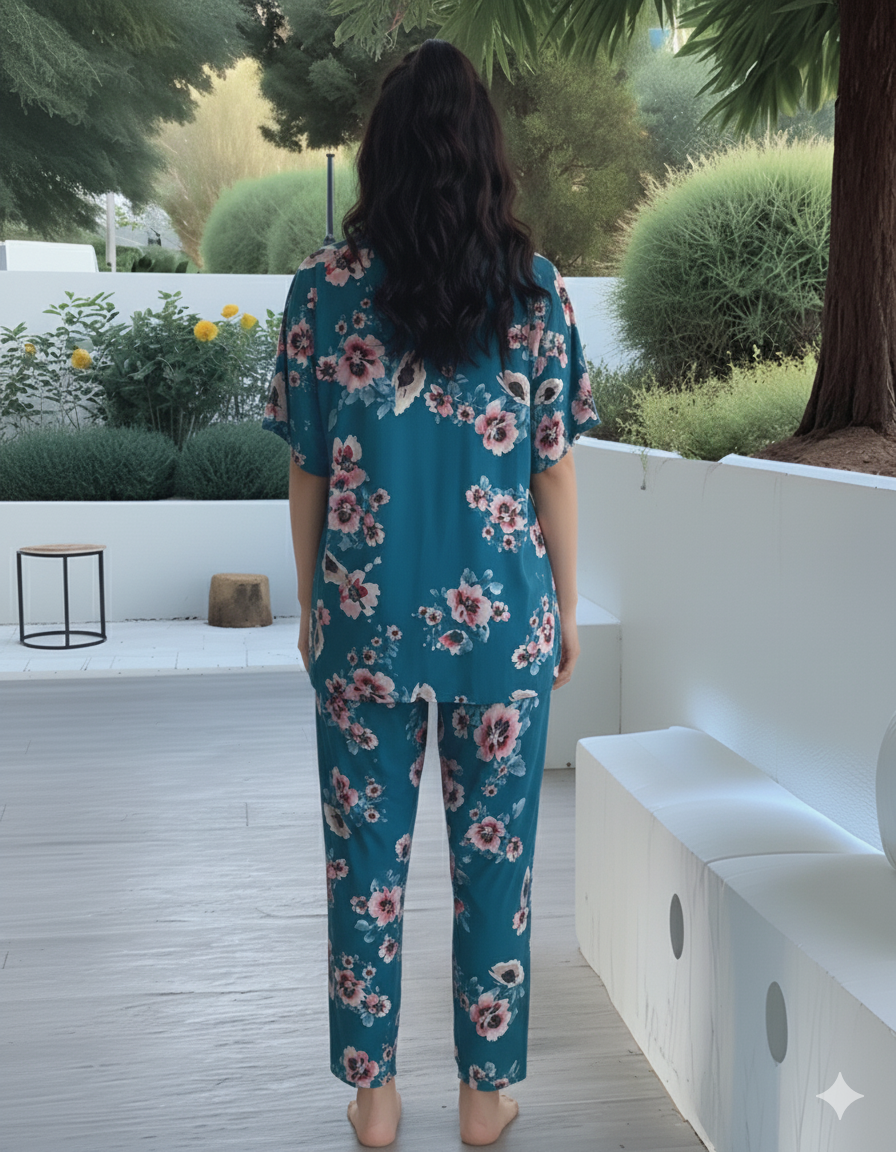 Fablush Women's Short Kaftan Nightwear | Fb15009