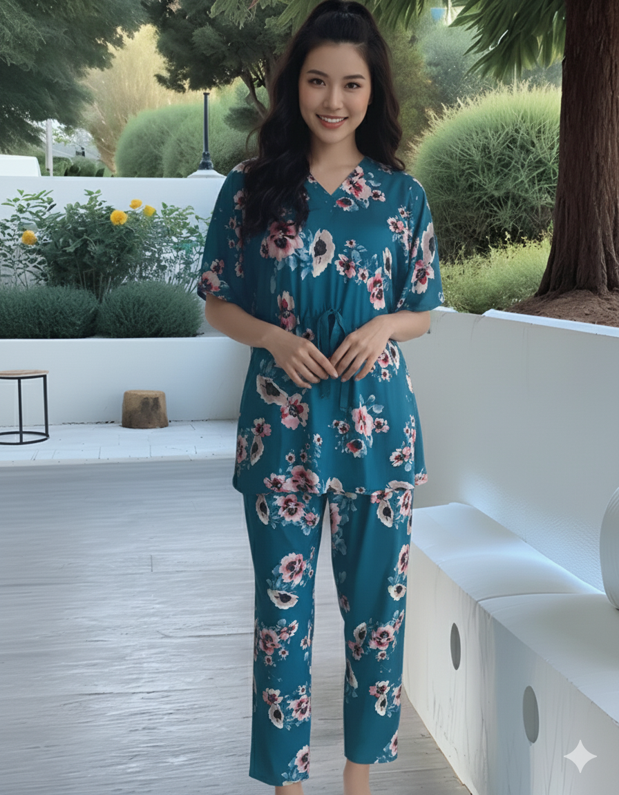 Fablush Women's Short Kaftan Nightwear | Fb15009