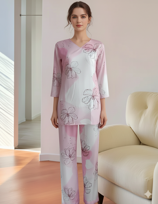 Fablush Women's Kurti Nightsuit | Fb15010