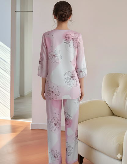 Fablush Women's Kurti Nightsuit | Fb15010