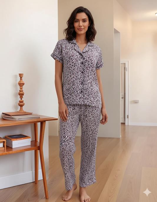Fablush Women's Front Open Nightsuit | Fb17016