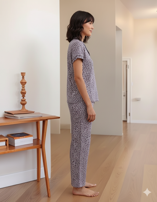Fablush Women's Front Open Nightsuit | Fb17016