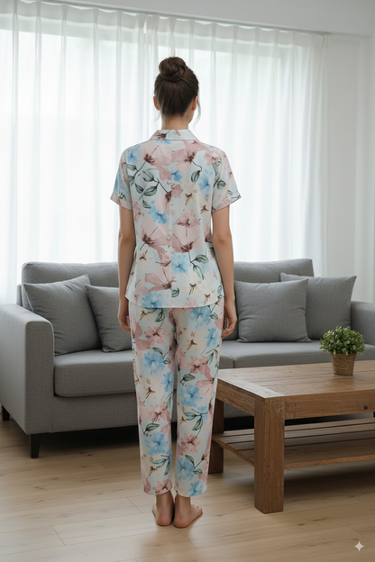 Fablush Women's Front Open Nightsuit | Fb17017