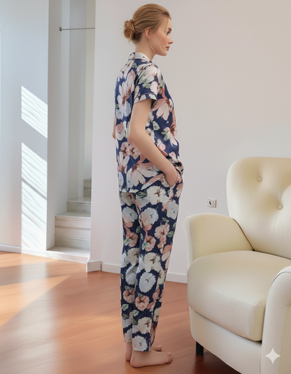 Fablush Women's Front Open Nightsuit | Fb17017