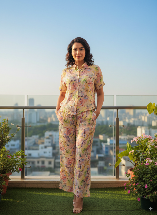 Fablush Women’s Front Open Nightsuit | Rayon | Fb17024