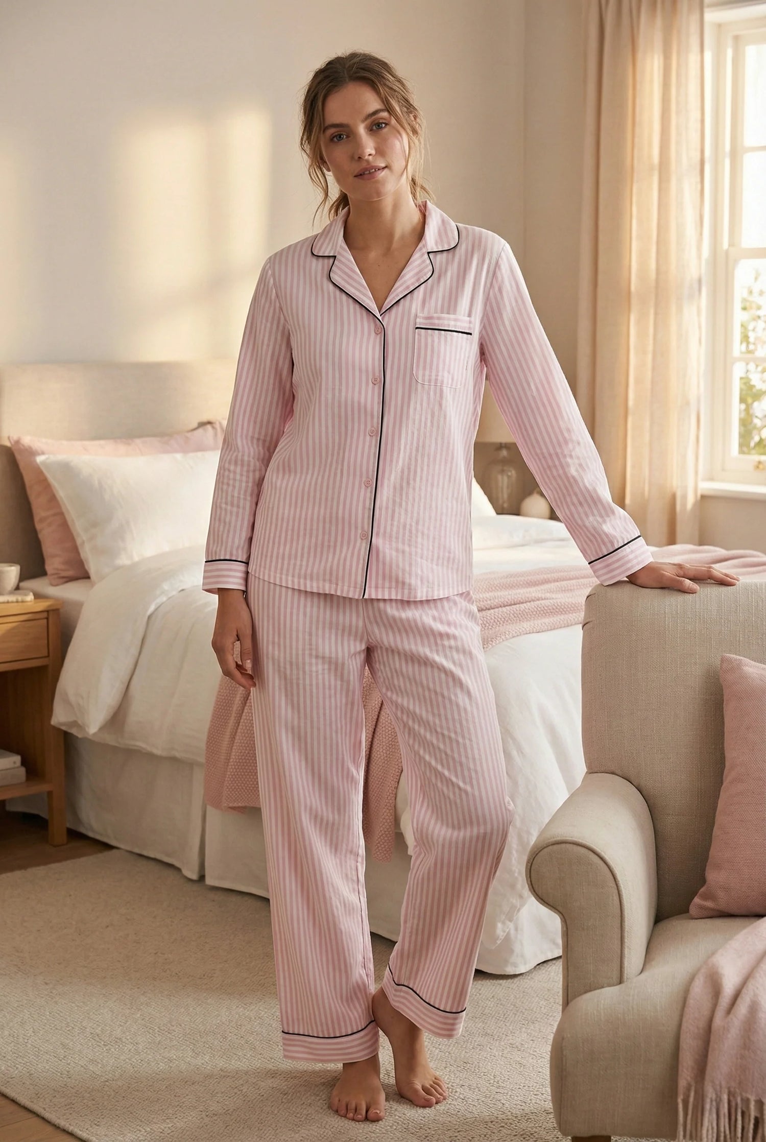 Fablush_Women’s_Front_Open_Nightsuit_Pack_of_3_Shirt,_Short_&_Pajama_Cotton_Modal_Nightwear_FB17025