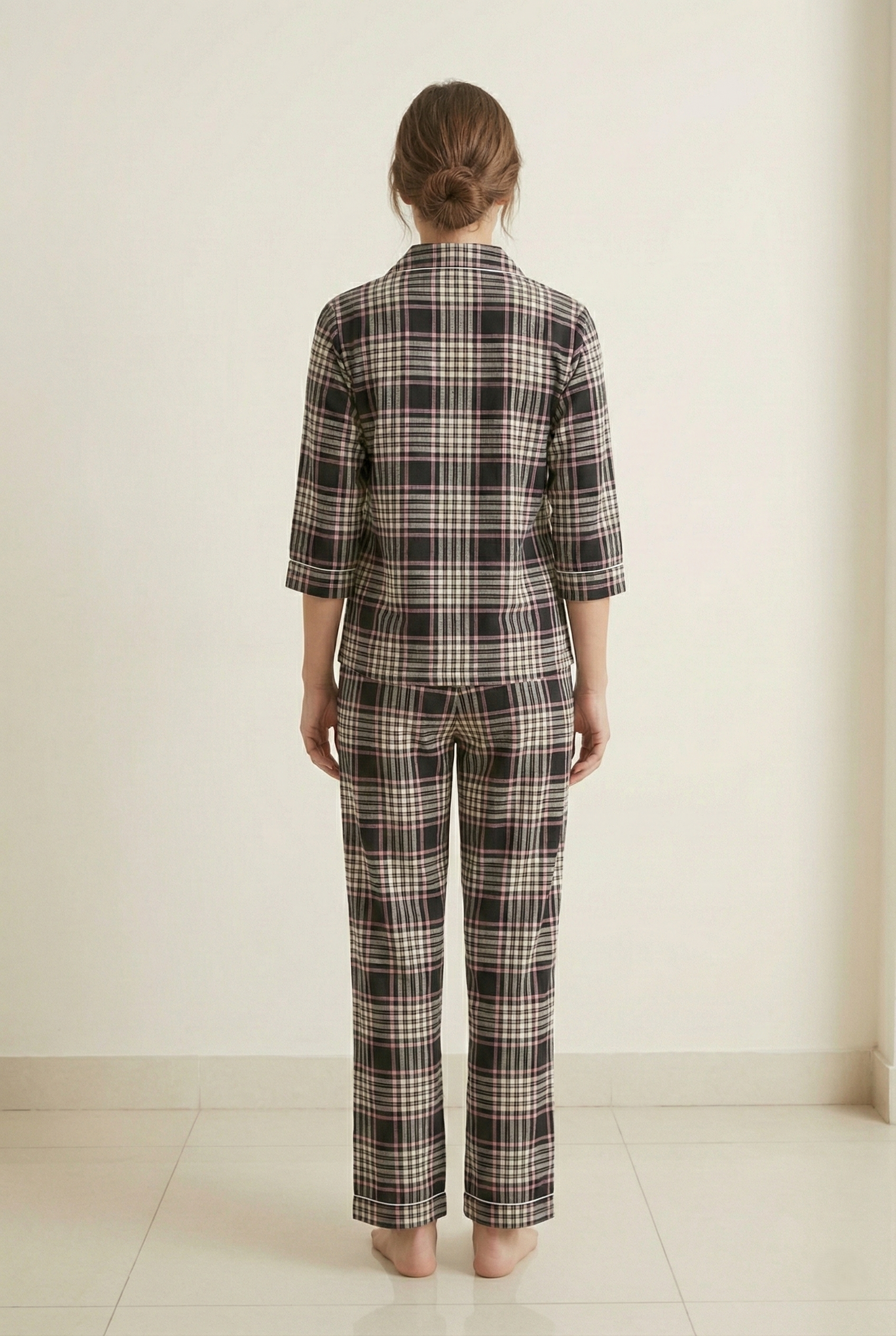 Fablush Women’s Front Open Nightsuit | Cotton Modal Nightwear | FB17026