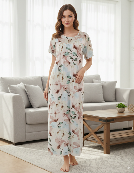 Fablush Women’s Nighty Nightwear | 100% Rayon | Fb18017