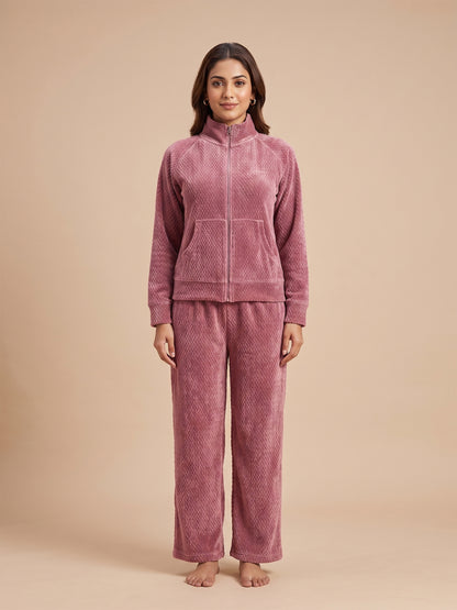 Fablush Women's Tracksuit Nightwear Set | Fb30001 Peach
