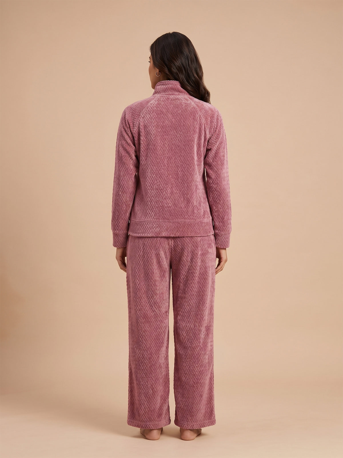Fablush Women's Tracksuit Nightwear Set | Fb30001 Peach