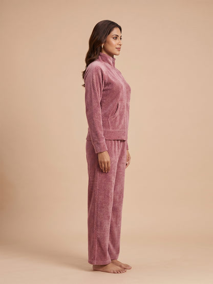 Fablush Women's Tracksuit Nightwear Set | Fb30001 Peach