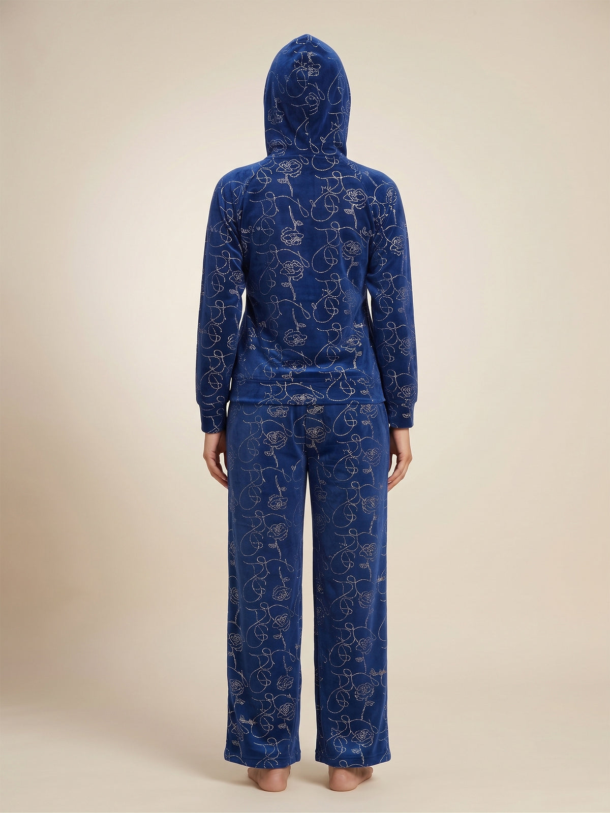 Fablush Women's Tracksuit Nightwear Set | Fb30003 Navy Blue