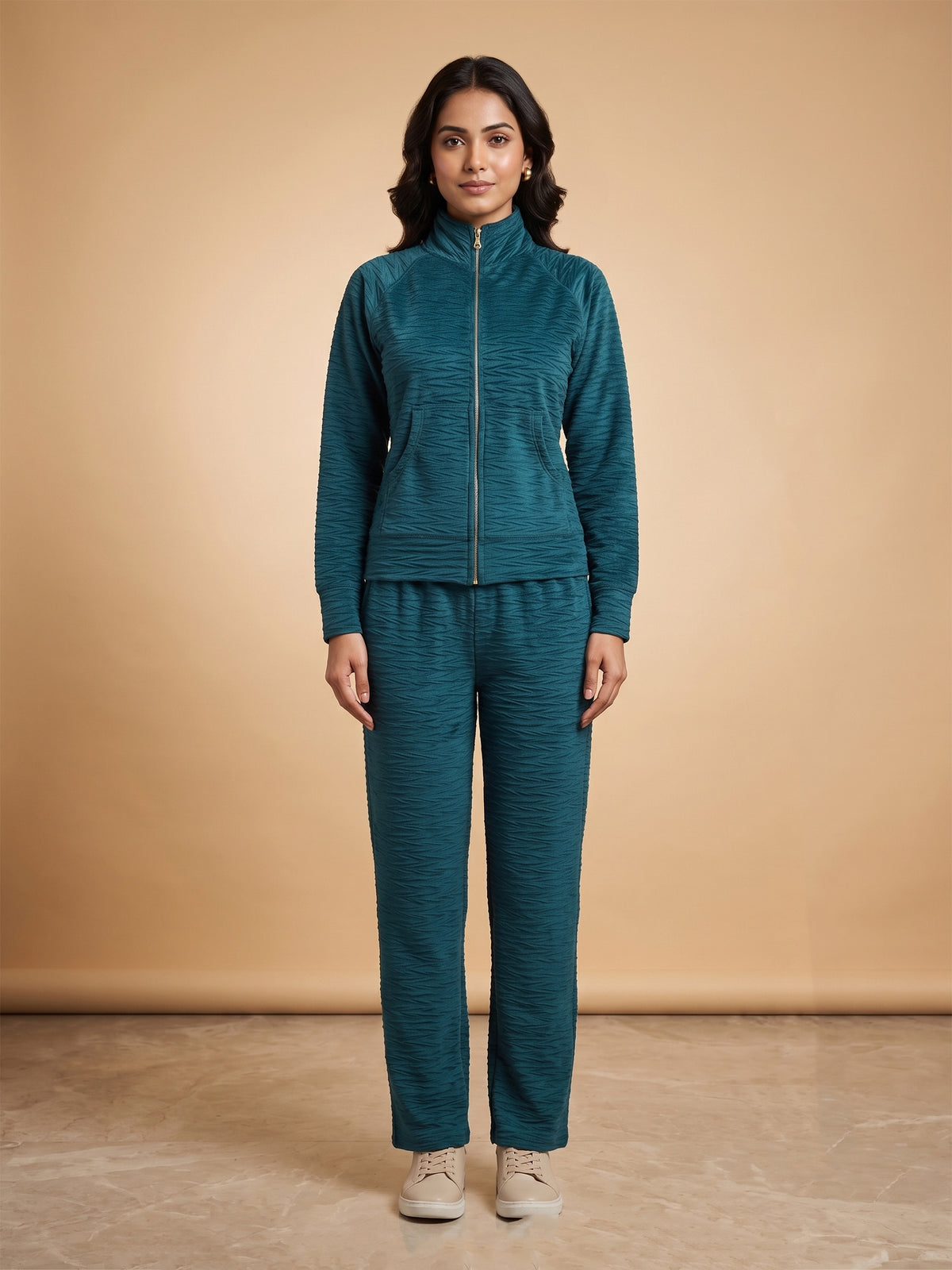 Fablush Women's Tracksuit Nightwear Set | Fb30002 Green