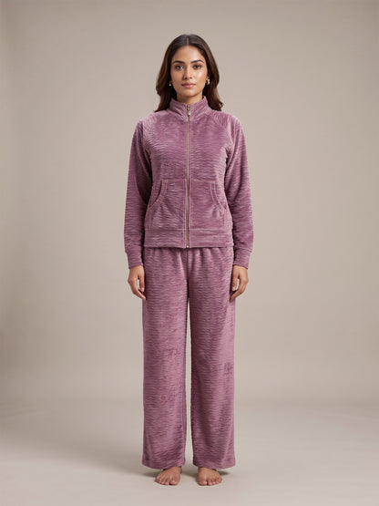 Fablush Women's Tracksuit Nightwear Set | Fb30002 Lavender