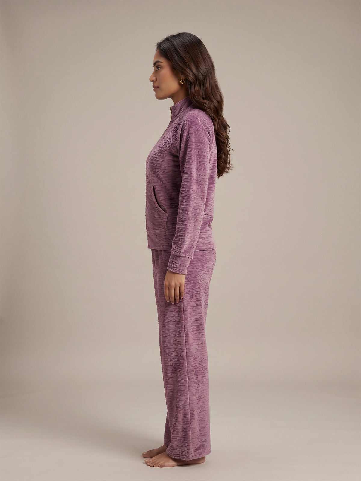 Fablush Women's Tracksuit Nightwear Set | Fb30002 Lavender