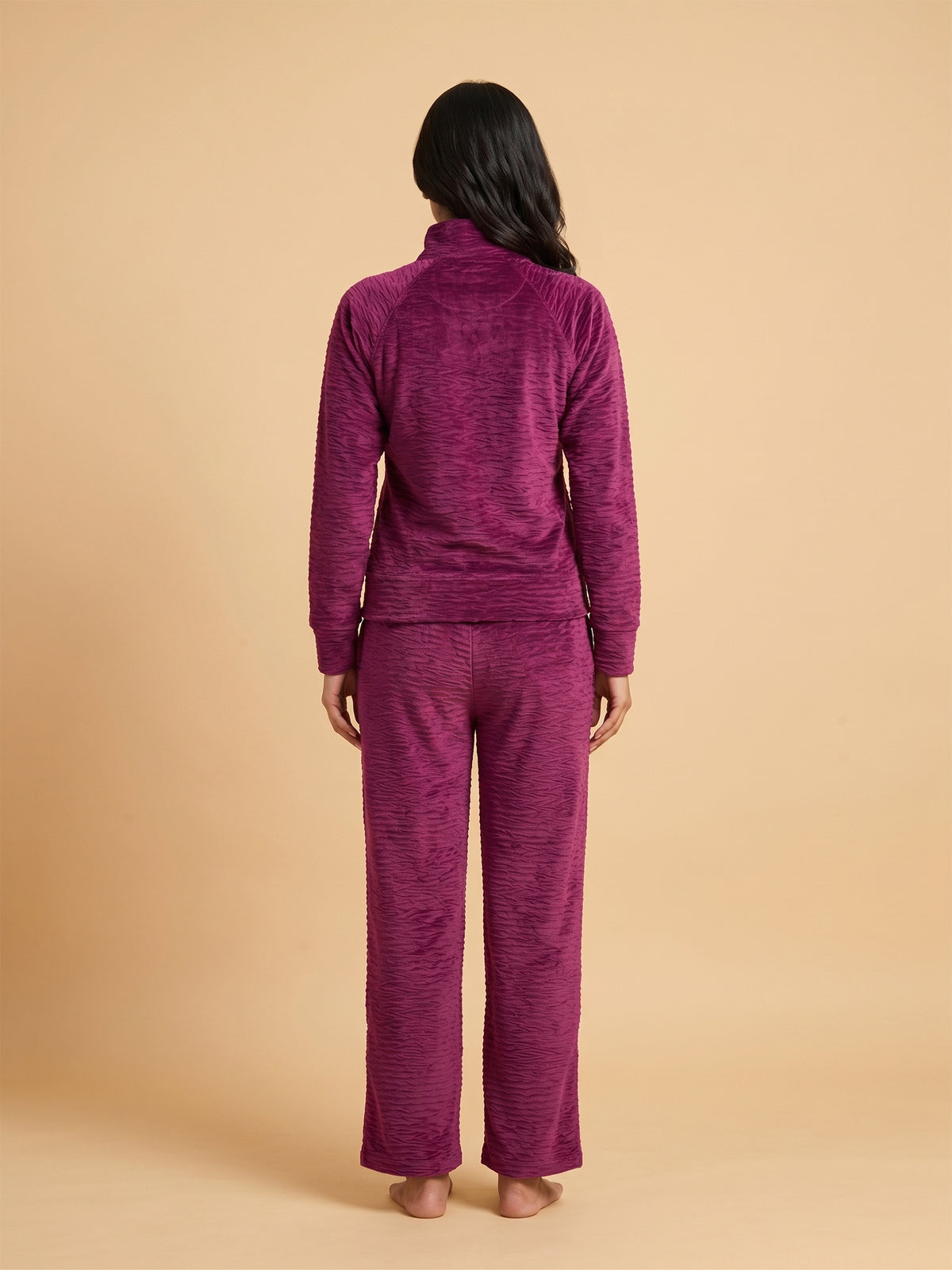 Fablush Women's Tracksuit Nightwear Set | Fb30002 Purple