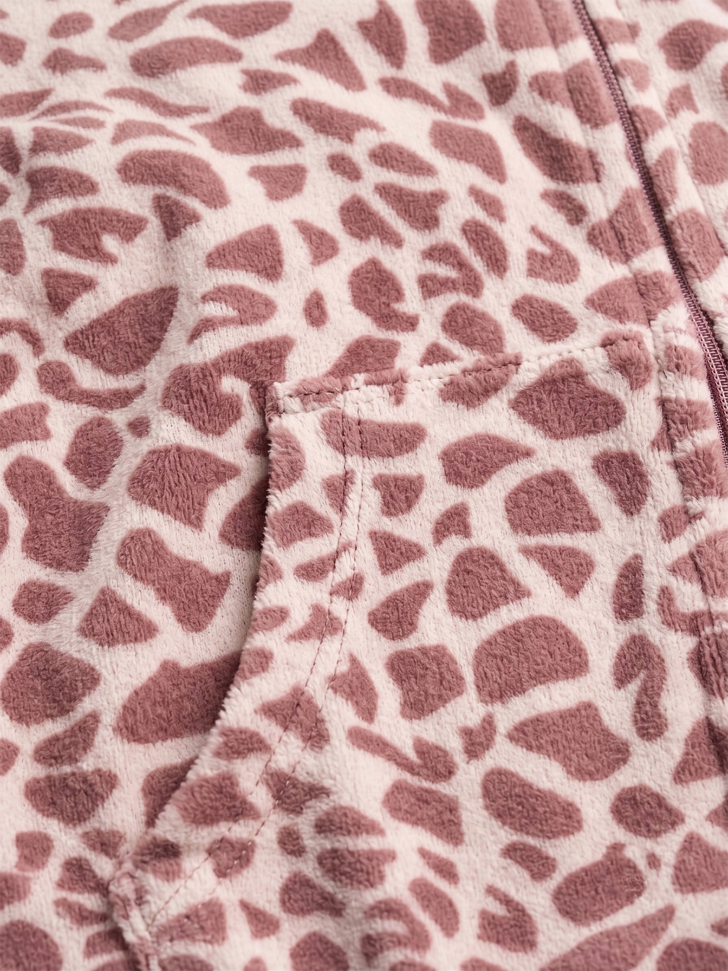 Fablush Women’s Tracksuit Nightwear | Luxe Velour Hoodie Set | FB30005 Animal Brown Print