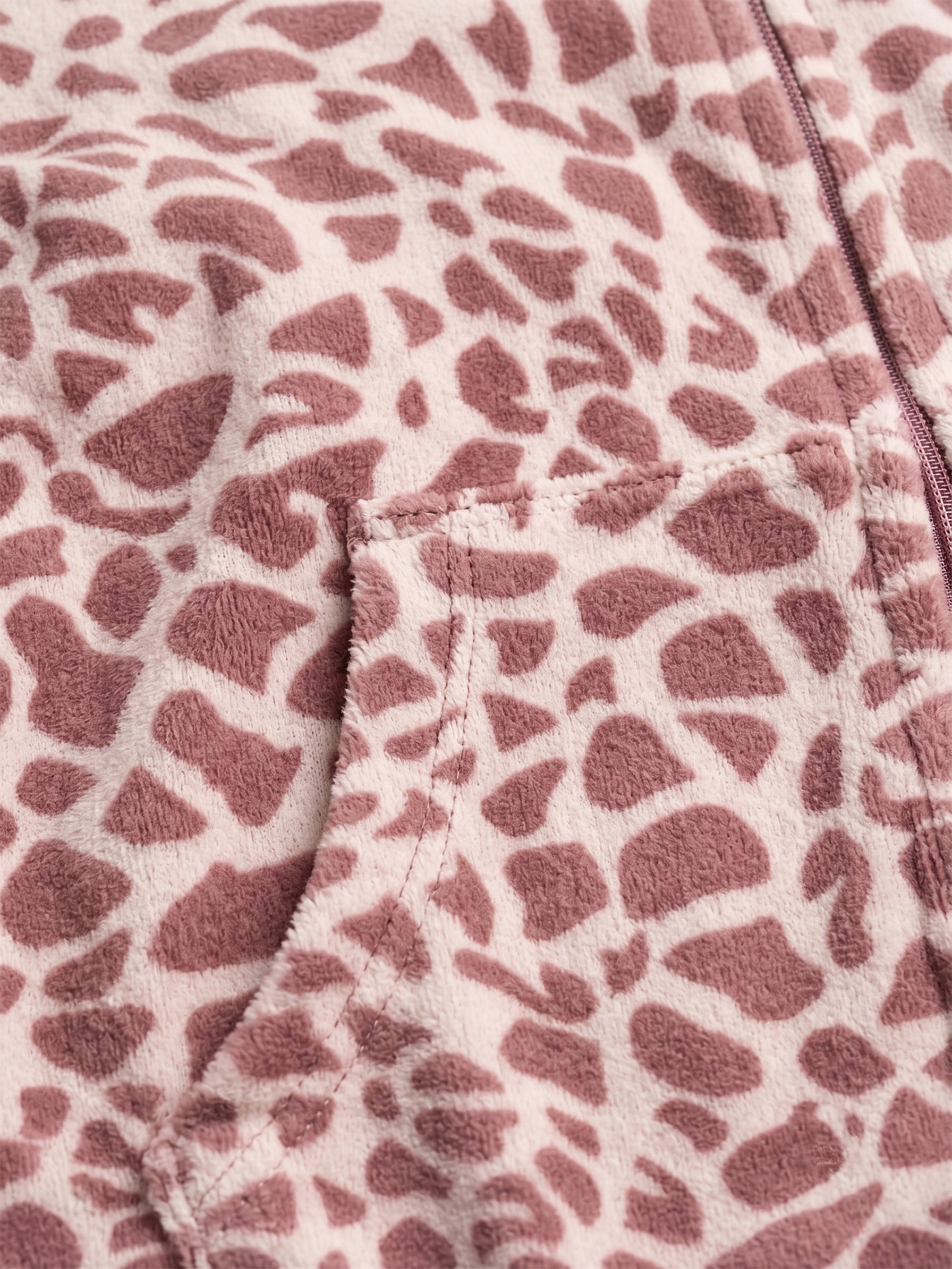 Fablush Women’s Tracksuit Nightwear | Luxe Velour Hoodie Set | FB30005 Animal Brown Print