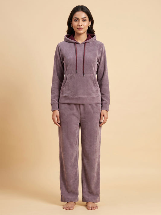 Fablush Women's Tracksuit Nightwear | Fb32001 Purple