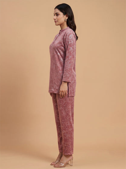 Fablush Kurti Nightsuit Women's Nightwear Set | Fb35001 Pink