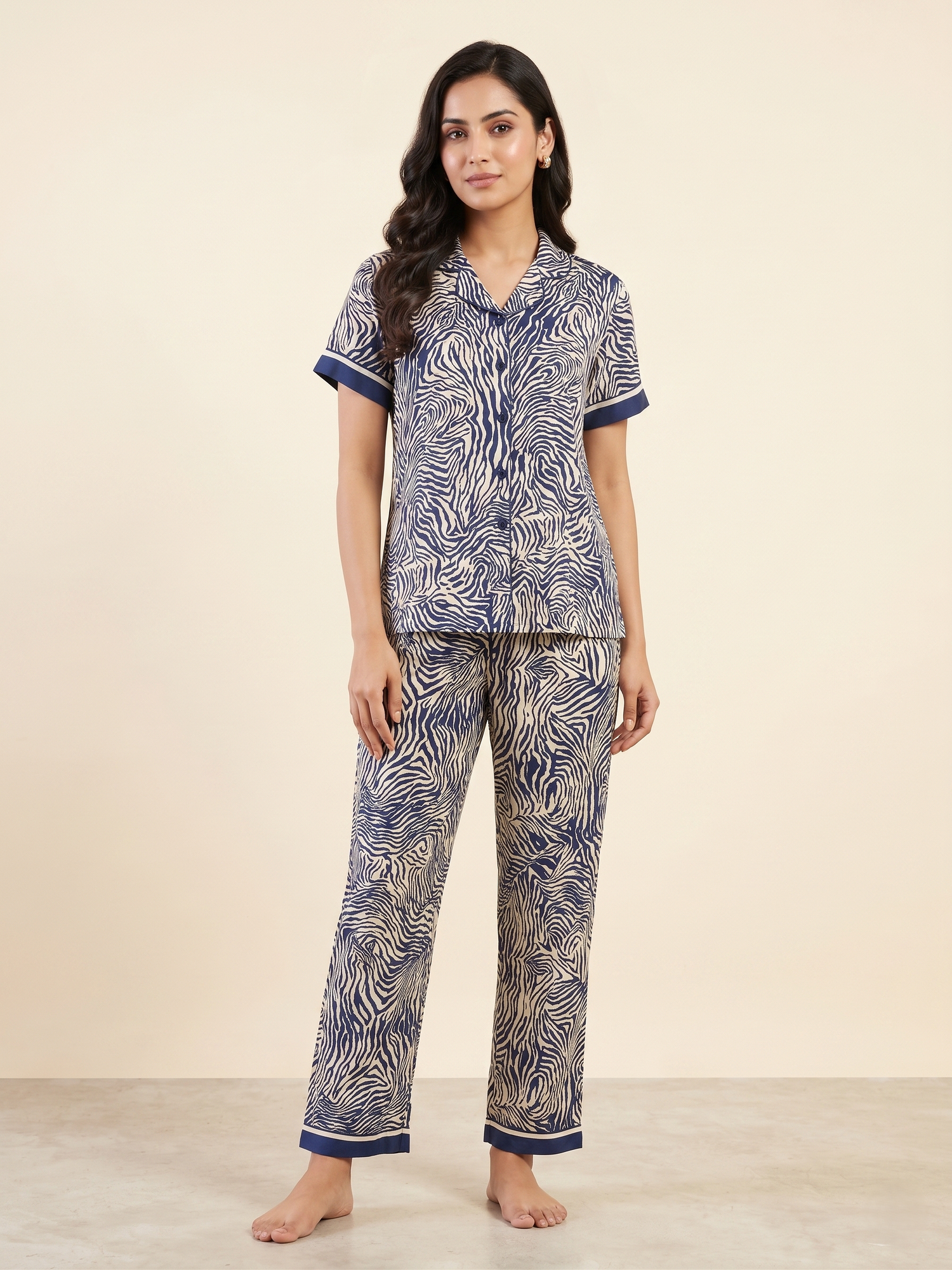 Fablush Women’s Satin Bridal Nightsuit | Luxe Soft Nightwear Set | FB501