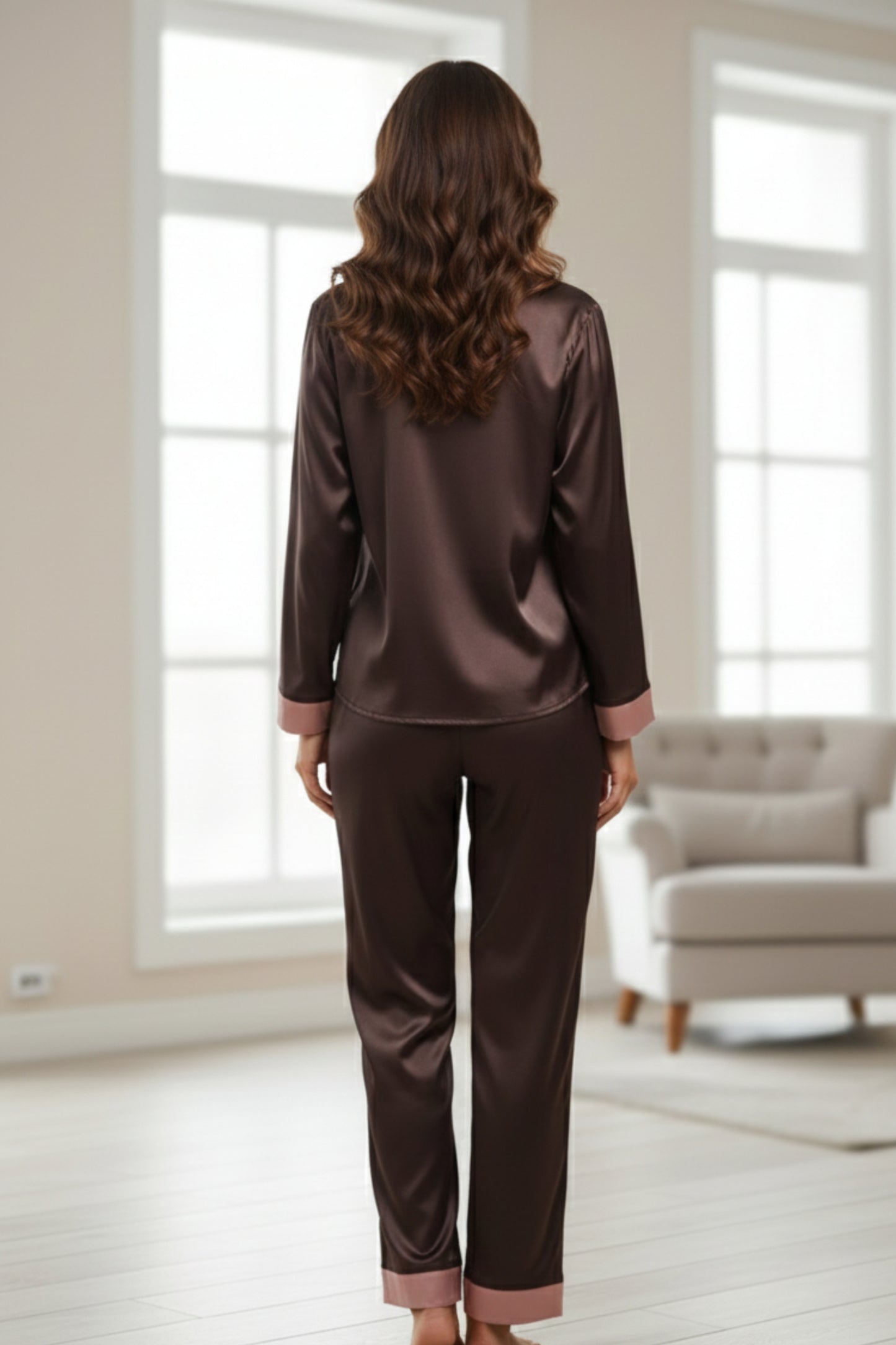 Fablush Women's Satin Nightsuit Bridal Nightwear | Luxe Satin | FB501