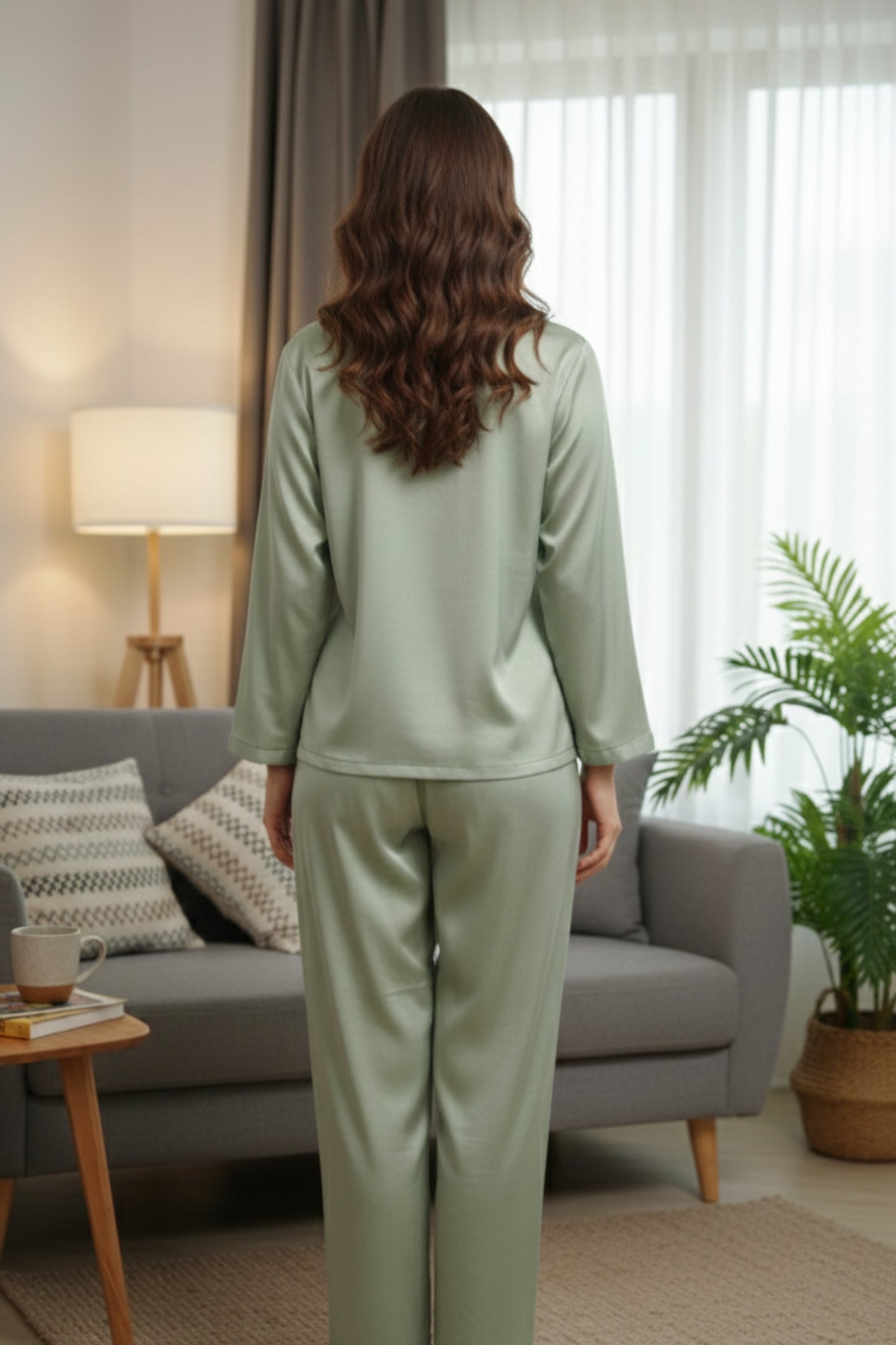 Fablush Women's Satin Nightsuit Bridal Nightwear | Luxe Satin | FB501