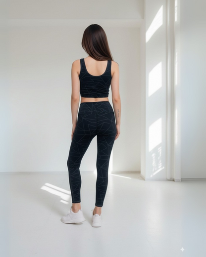 Fablush Womens Active Legging Activewear | Luxe Satin Spandex | Fb806