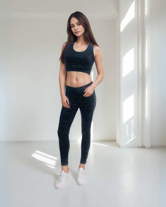 Fablush Womens Active Legging Activewear | Luxe Satin Spandex | Fb806