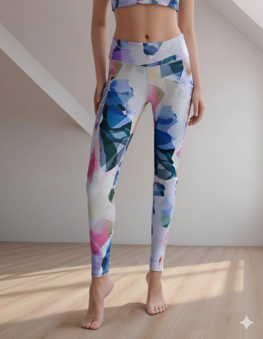 Fablush Womens Active Legging Activewear | Luxe Satin Spandex | Fb806