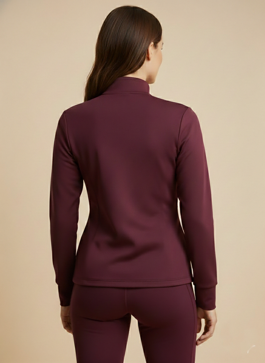 Fablush Women’s Athleisure Jacket | Premium Polyamide Spandex Gym & Active Wear Zip-Up Jacket | FB807JK