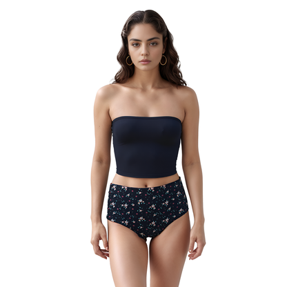 Fablush Women's Full Brief Panty Pack | Cotton Lycra | 2 Printed and 1 Solid Color | FBFB01