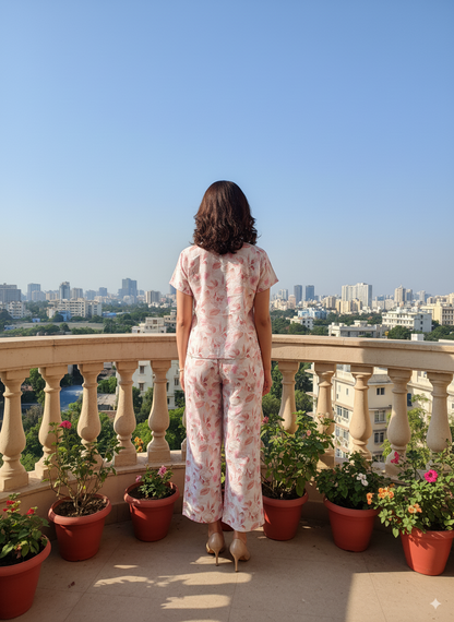 Fablush Women’s Front Open Nightsuit | Rayon | Fb17024