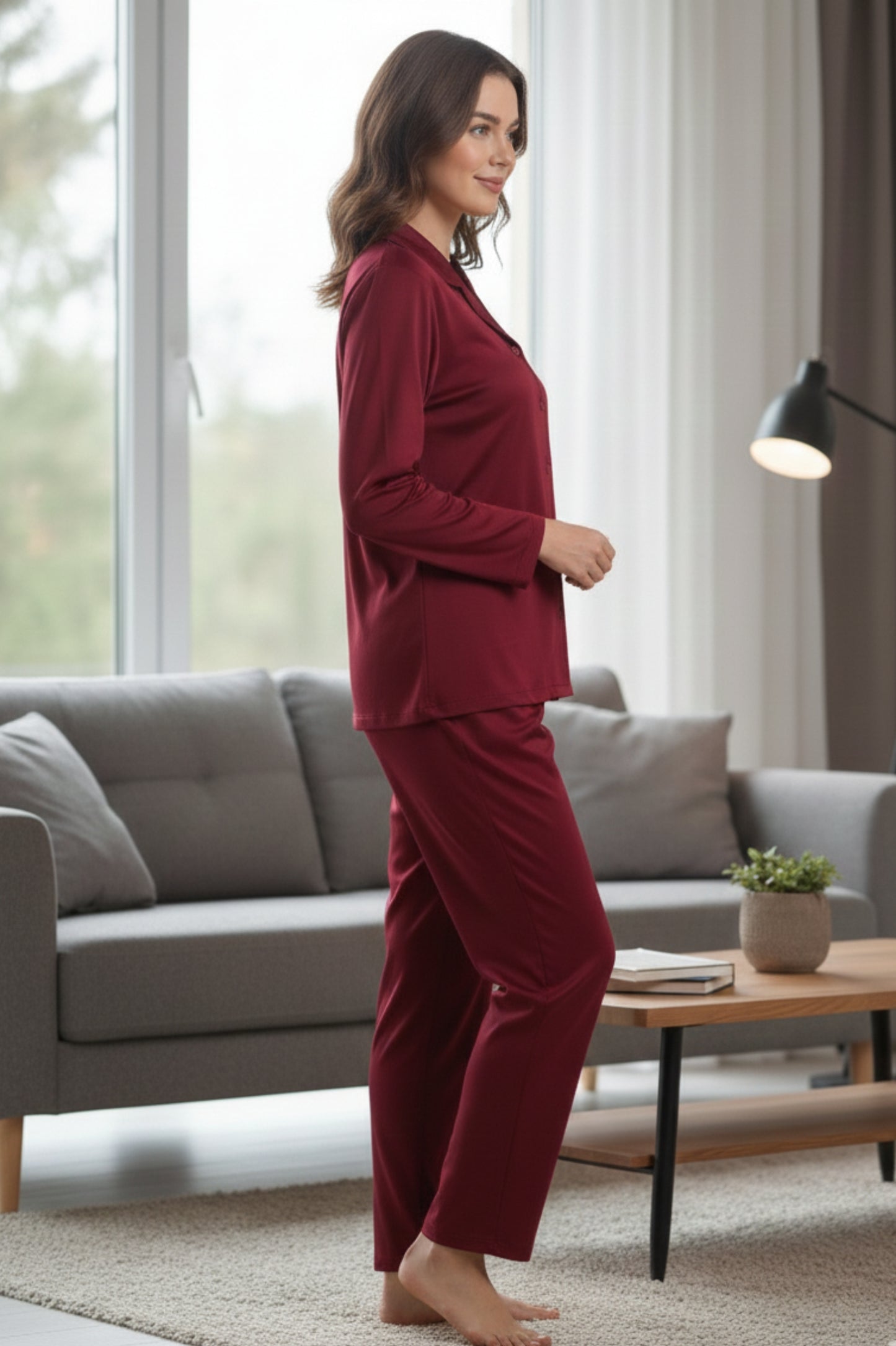 Fablush Women's Satin Nightsuit Bridal Nightwear | Luxe Satin | FB501