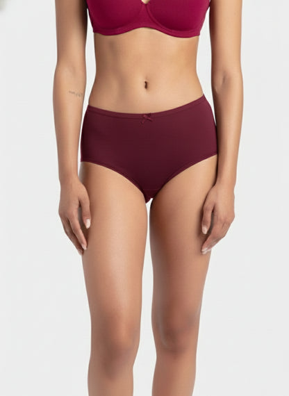 Fablush Women’s Full Brief Panty Pack | Inner Elastic | Micro Modal Lycra Comfort | FBFM01