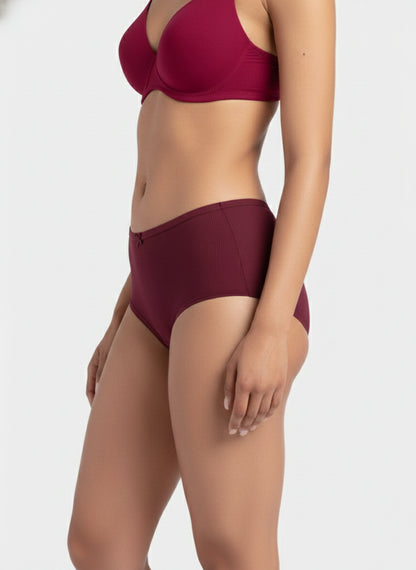 Fablush Women’s Full Brief Panty Pack | Inner Elastic | Micro Modal Lycra Comfort | FBFM01