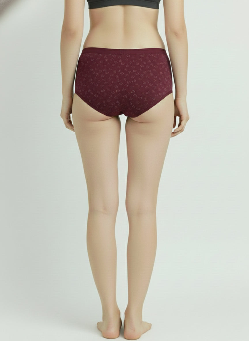 Fablush Women’s Hipster Panty Pack | Cotton Lycra Outer Elastic | FBHP11