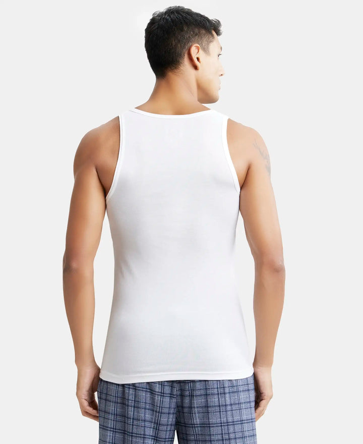 Jockey Men’s Vest | Lightweight Cotton Undershirt | Soft Stretch Fabric | IC13
