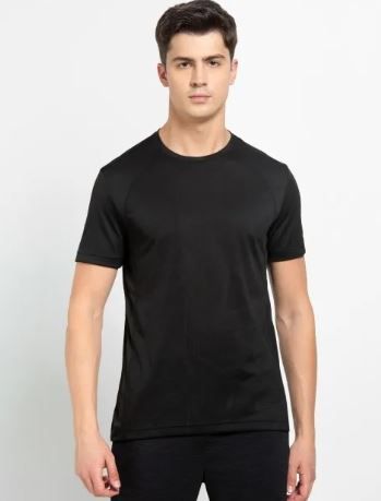 Jockey -Round Neck Half Sleeve T-Shirt for Men with Breathable Mesh -Mv15- 