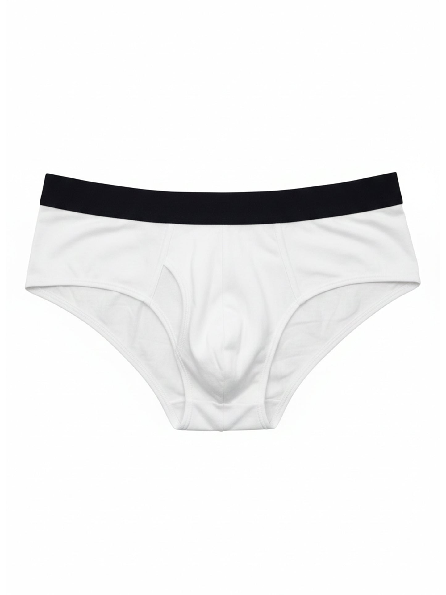 Benetton Men’s 100% Cotton Brief 01C3096ula02i Pack of 2 | Soft Breathable Everyday Underwear White Grey Melange