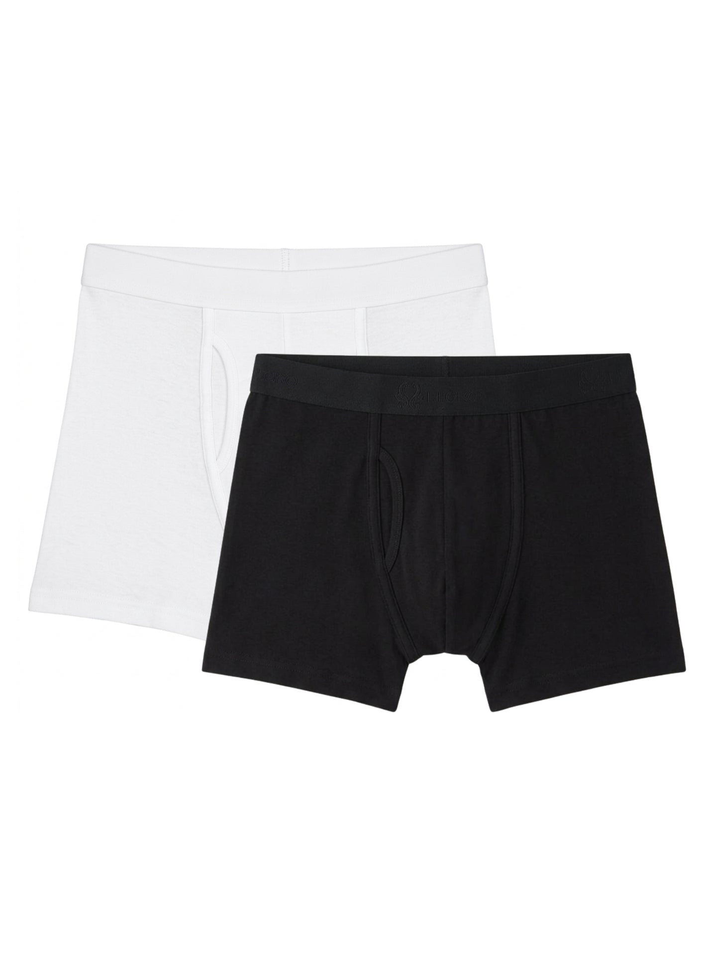 Benetton Men’s Cotton Trunk 01C3096ula04i | 100% Cotton Breathable Everyday Underwear White Black