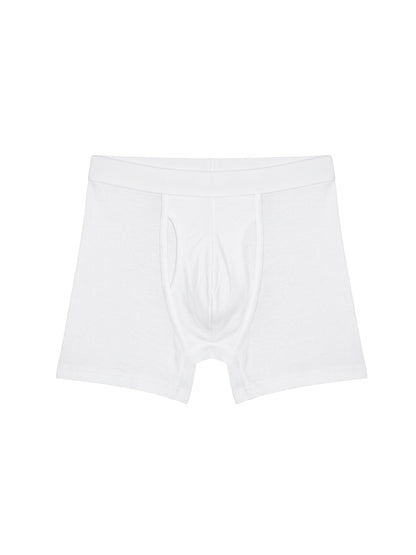 Benetton Men’s Cotton Trunk 01C3096ula04i | 100% Cotton Breathable Everyday Underwear White Black