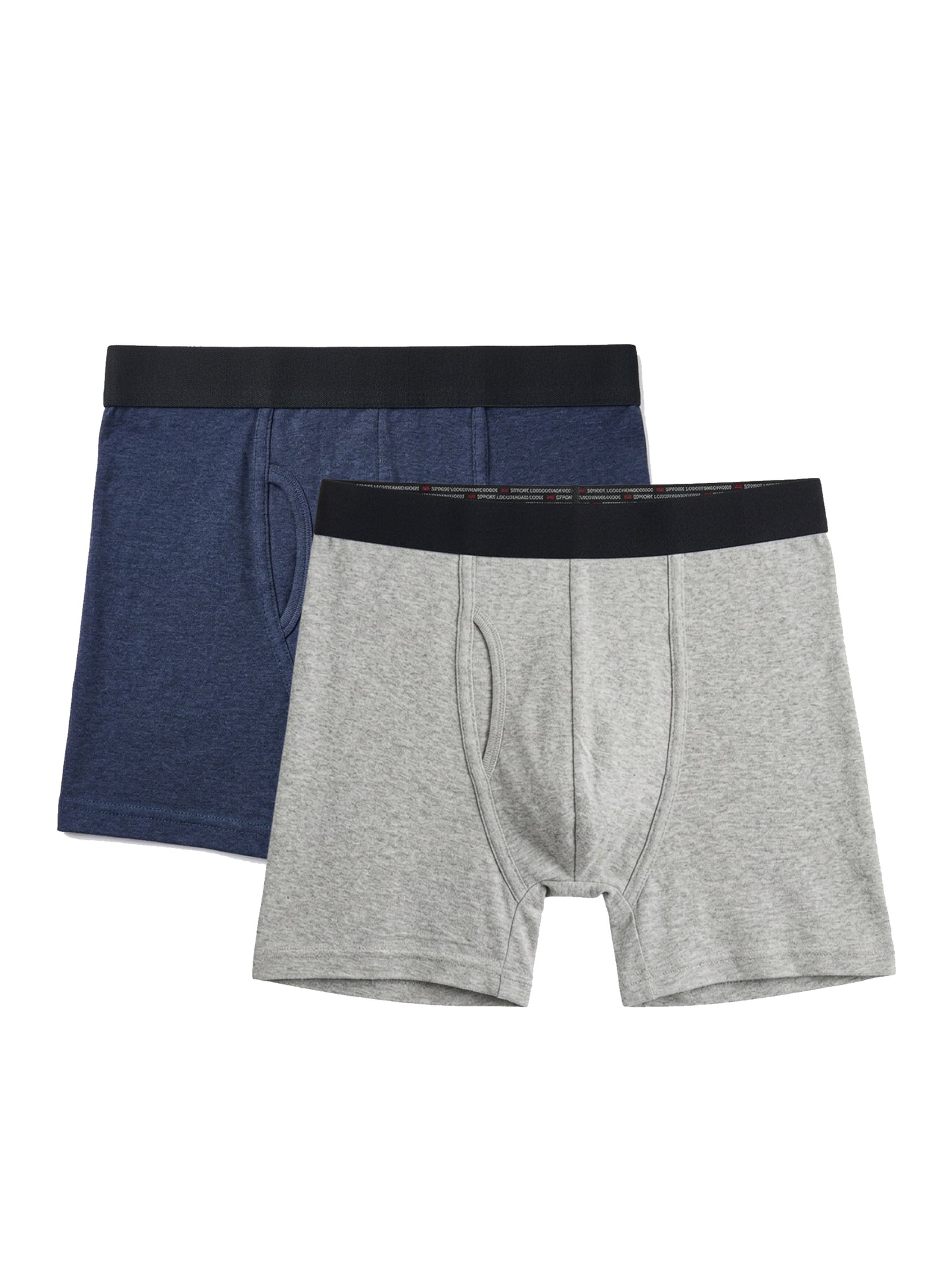 Benetton Men’s Cotton Trunk 01C3096ula04i | 100% Cotton Breathable Everyday Underwear Grey Melange Navy