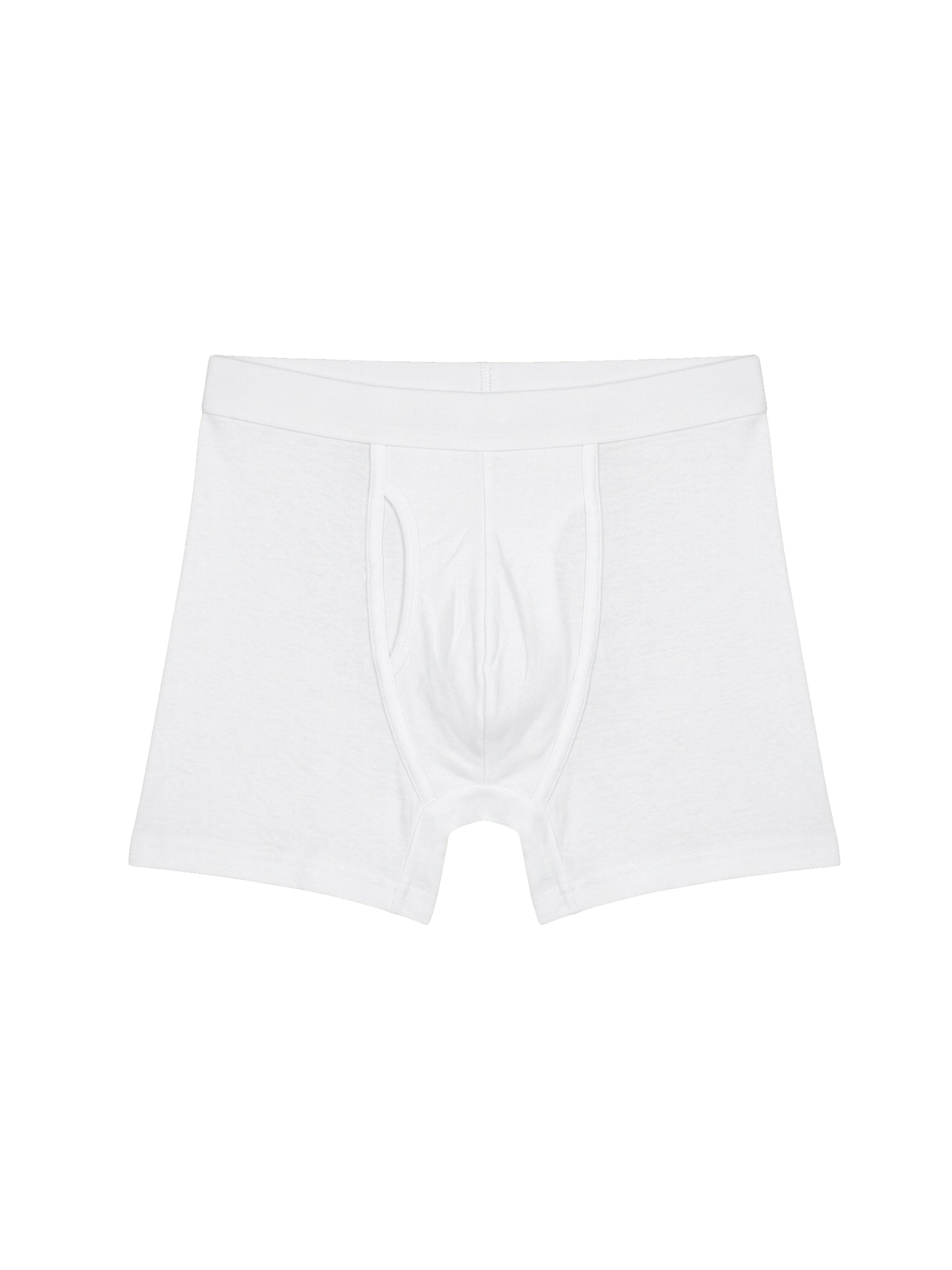 Benetton Men’s Cotton Trunk 01C3096ula04i | 100% Cotton Breathable Everyday Underwear White Grey Melange